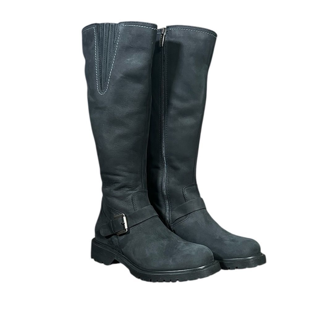 New La Canadienne Hyacinth Buckle Suede Boots Women’s Size 5 in Black